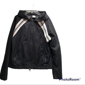 Nike Wind Breaker/Rain Jacket White Blue Stripe